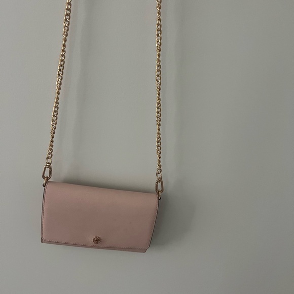Tory Burch Blush Pink Leather Chain Crossbody with Gold Hardware - Picture 3 of 6